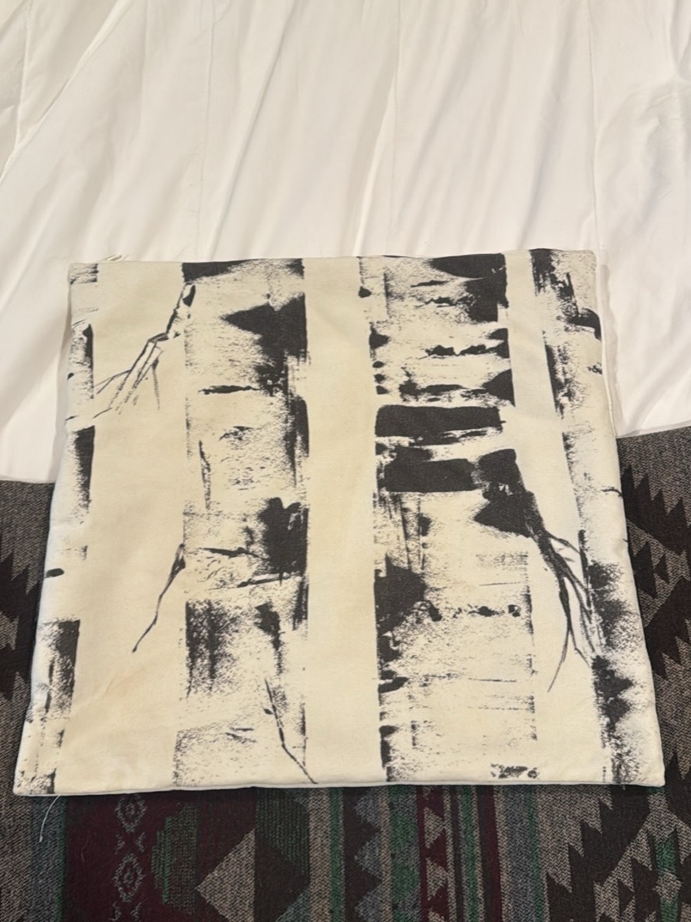 IKEA birch tree pillow sham